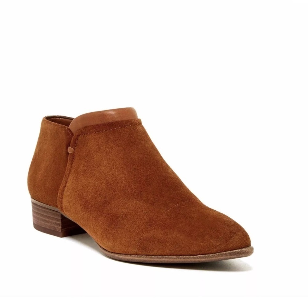 Vince Camuto Jody Bark Brown Suede Ankle Bootie
